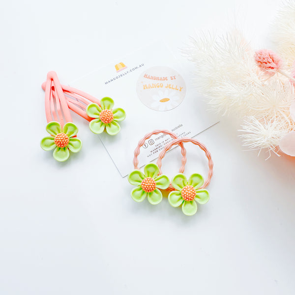 Pastel Flowers Handmade Collection - Set (Baby Green)