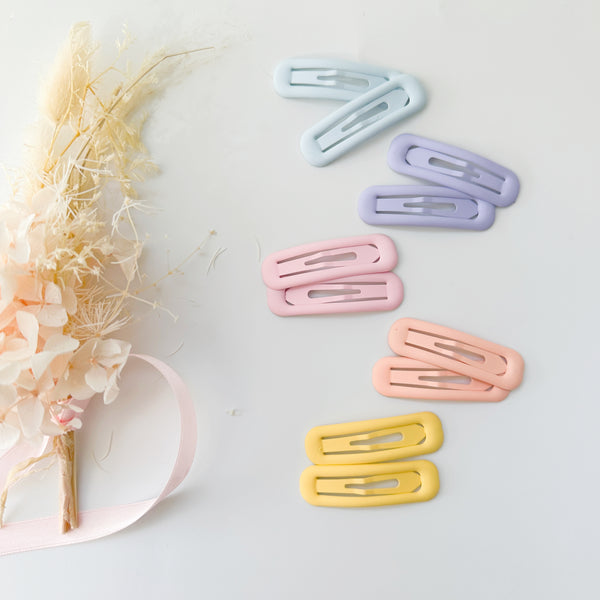 The Pastel Teddy - Rectangular snap clips