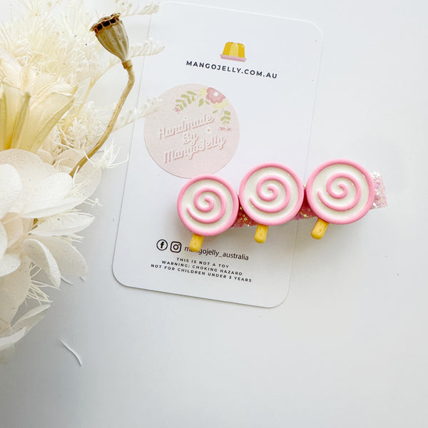 Tea time treats handmade collection - Bar Clips (Lollipop)