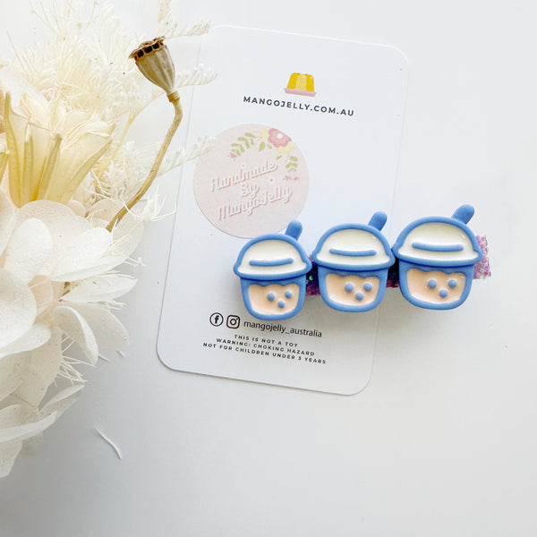 Tea time treats handmade collection - Bar Clips (Bubble tea)