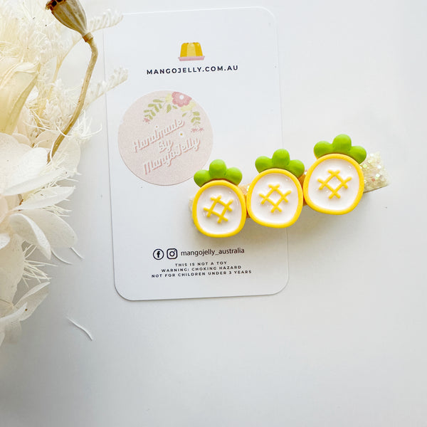 Tea time treats handmade collection - Bar Clips (Pineapple)