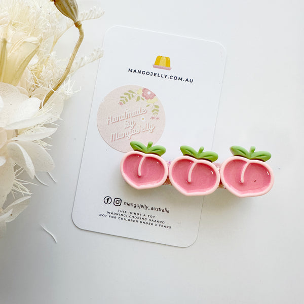 Tea time treats handmade collection - Bar Clips (Peach)