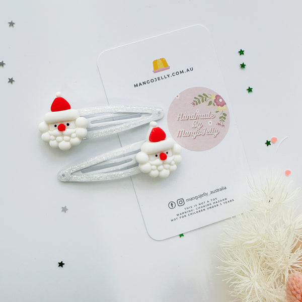 Christmas Handmade Collection - Snap clips (Santa)